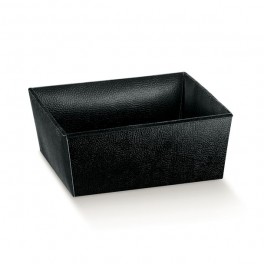 Corbeille carrée noire 29x21x9 cm Corbeille carrée noire 29x21x9 cm