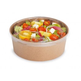 Boîtes à salade kraft avec couvercle