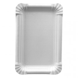 250 Assiettes, carton "pure" rectangulaire 13 cm x 20 cm blanc 250 Assiettes, carton "pure" rectangulaire 13 cm x 20 cm blanc