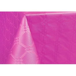 Nappe damassée cristal couleurs plastifiée 1.18 x 20 m