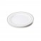 20 Assiettes blanches plastique rigides liseré or 23 cm