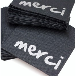 50 Serviettes celiouat "merci" 20x20 cm